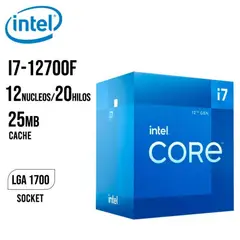 INTEL - Procesador CORE i7 12700F 25M Cache para Cargas Estables