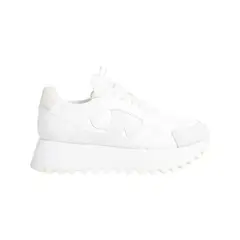 CALVIN KLEIN - Tenis blanco runner de plataforma