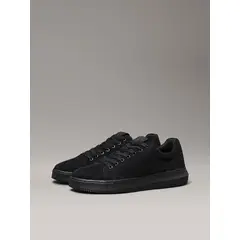 CALVIN KLEIN - Tenis negro chunky cupsole de ante