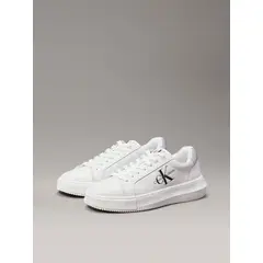 CALVIN KLEIN - Tenis blanco chunky de cuero