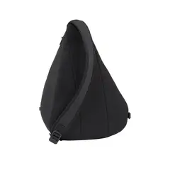 TOMMY HILFIGER - Bolso negro cruzado con logo metálico