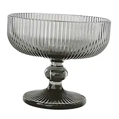 OCT GLASSWARE - SET 2 DULCERAS VIDRIO NEGRO 10 ONZAS