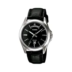 CASIO - Reloj Para Hombre Clasico MTP-1370L-1AVDF En Cuero Negro