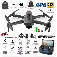GENERICO - Drone zll sg908 PRO gps camara 4k 12km sensores optico giroscopio motores sin escobillas dron evita obstaculos led