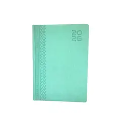 GENERICO - Agenda Diaria Gerencial Verde Menta Con Planeador Mensual 2026