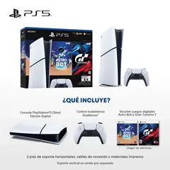 SONY - Playstation 5 Digital 1tb Juegos Voucher (gt7 & Astro Bot)