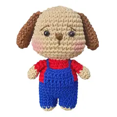 VANIDADES COLLECTIONS - Peluche Perro Amigurumi Perrito Amigurumi Tejido A Mano