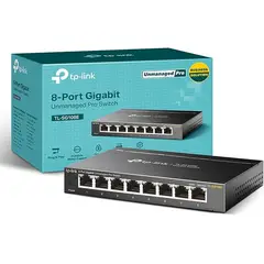TP LINK - Switch Tp-link 8 Puertos Gigabit Administrable Tl-sg108e
