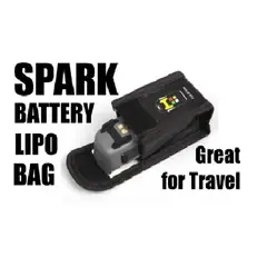 GENERICO - Bolsa Bag Almacenamiento Bateria Dji Spark Estuche Maleta negro