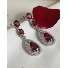 VERAMOREST - Aretes Rubí Elegance -Veramorest