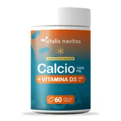 NUTRIPHARMA - Calcio + Vitamina D3 Vitalis Navitas 60 Cápsulas