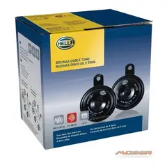 HELLA - Bocinas Pitos De Disco Moto Carro Doble Tono Original