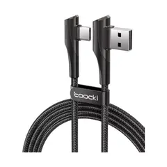 GENERICO - Cable Toocki 3a Carga Rápida Usb-c Ángulo 90°