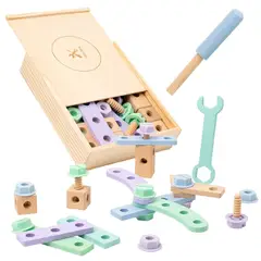 GENERICO - Juego De Herramientas Para Niños Montessori Didáctico Madera