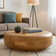 22 GRADOS DECORACION - Mesa de centro Alcazar Diámetro 105cm Roble