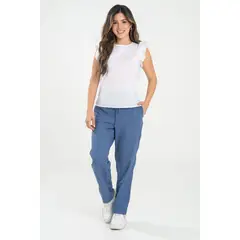 RAGGED - Pantalon kourtney Azul medio