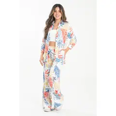 RAGGED - Palazzo shona Blanco crudo