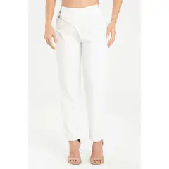 RAGGED - Pantalon lheena Blanco crudo
