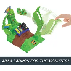 HOT WHEELS - Monster Trucks Arena Demolición Dark Gunkster Color Multicolor