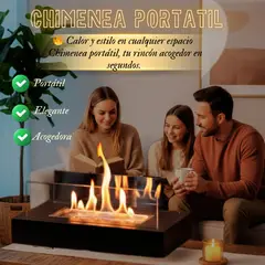 GENERAL - CHIMENEA NAVIDEÑA PORTATIL ELEGANTE DECORACION PARA HOGAR