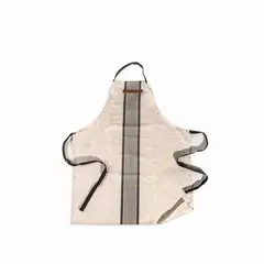 AMBIENTE GOURMET - Delantal rayas beige-gris