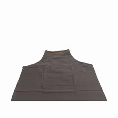 AMBIENTE GOURMET - Delantal ajustable gris en algodon