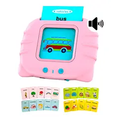 GENERIC - Juego Didáctico Bilingue para Niños Traductor Español Inglés con Altavoz +100 Cartas