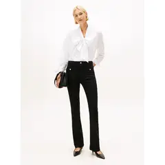 TOMMY HILFIGER - Jeans negro bootcut negros de talle alto