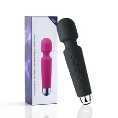 GENERICO - Microfono Vibrador Hitachi 20 Frecuencias Negro