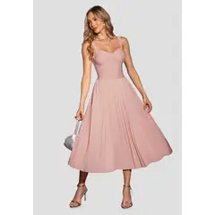 MARKETING PERSONAL - Vestido Corto Mujer Rosa Polvo Mp 113004