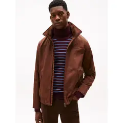 TOMMY HILFIGER - Chaqueta marrón regatta con logo