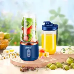 MERTEC - Licuadora Extractor de Jugos Doble Vaso 400 Ml