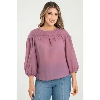 RAGGED - Blusa zhoey Morado medio