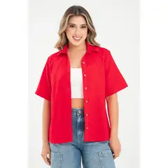 RAGGED - Camisa edmond Rojo puro