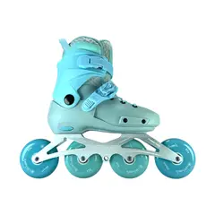 ONWHEELS - Patines En Linea Semiprofesionales Celeste M 35 Ajustables a 38