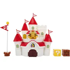 JAKKS PACIFIC - Super Mario Bros Castillo Del Reino Champiñón + Mini Bowser