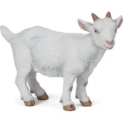 JUGANDO Y EDUCANDO - Figura Coleccionable Cabrito Blanco Pintada A Mano Papo