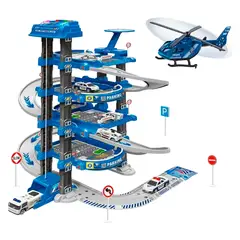 GENERICO - Pista Carros Estación Policia Garage 78 Pcs