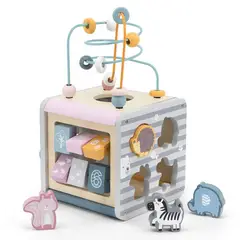 VIGA - Caja de Actividades 5 en 1 PolarB Juguete Educativo de Madera