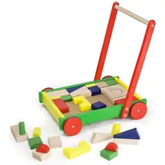 VIGA - Andadera para Bebe con Bloques en Madera
