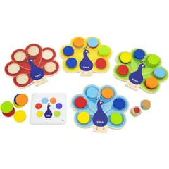 VIGA - Juego colores pavo real niños