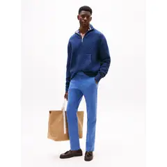 TOMMY HILFIGER - Pantalón chino azul marino Harlem cónico para hombre