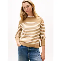 TOMMY HILFIGER - Saco beige con botones dorados