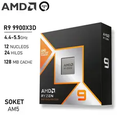 AMD - Procesador Ryzen 9 RYZEN 9 9900X 3D AM5 Eficiencia De Alto Nivel