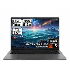 ASUS - Portátil Vivobook S R9 270 Ram 16gb Ssd 512gb Lcd 16 Pulg Computador Portátil
