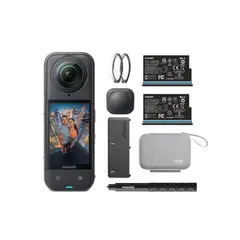 INSTA 360 - Cámara Insta360 X5 Essential Kit con grabación de video en 8K y doble batería