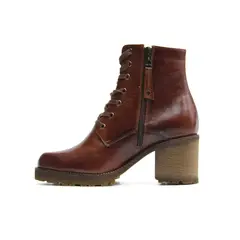 ANTONINA SHOES - Botines en Cuero Café de Amarrar - Antonina