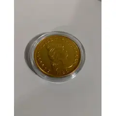 USA - Moneda Conmemorativa Liberty Head 1796 Bronce Baño Oro 24k