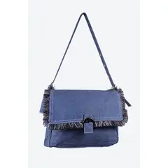 YOI - Bolso con solapa confeccionado en denim
