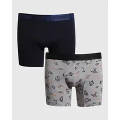 PATPRIMO - Boxer X2 Infantil Niño Filete Medio Color Negro Marca #63000068